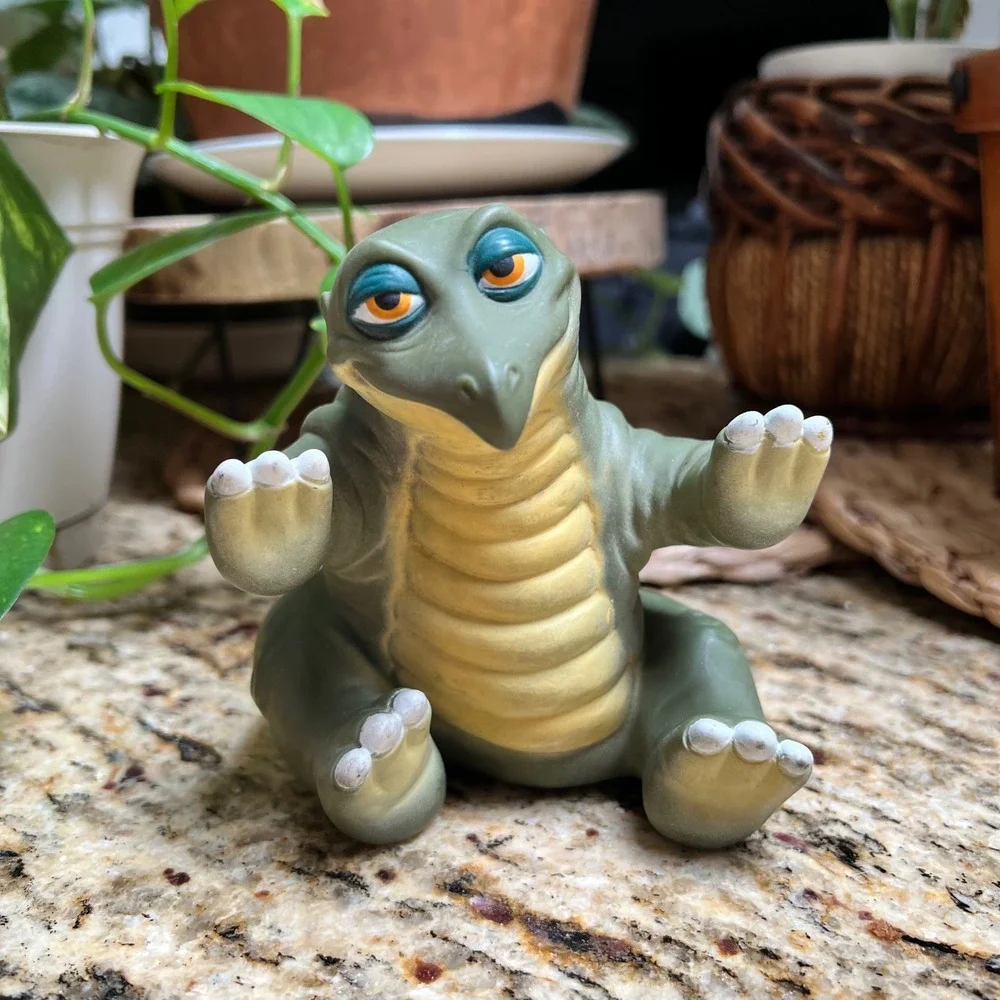 Vintage 1988 Land Before Time Spike Hand Puppet From Pizza Hut Green‎ Dinosaur